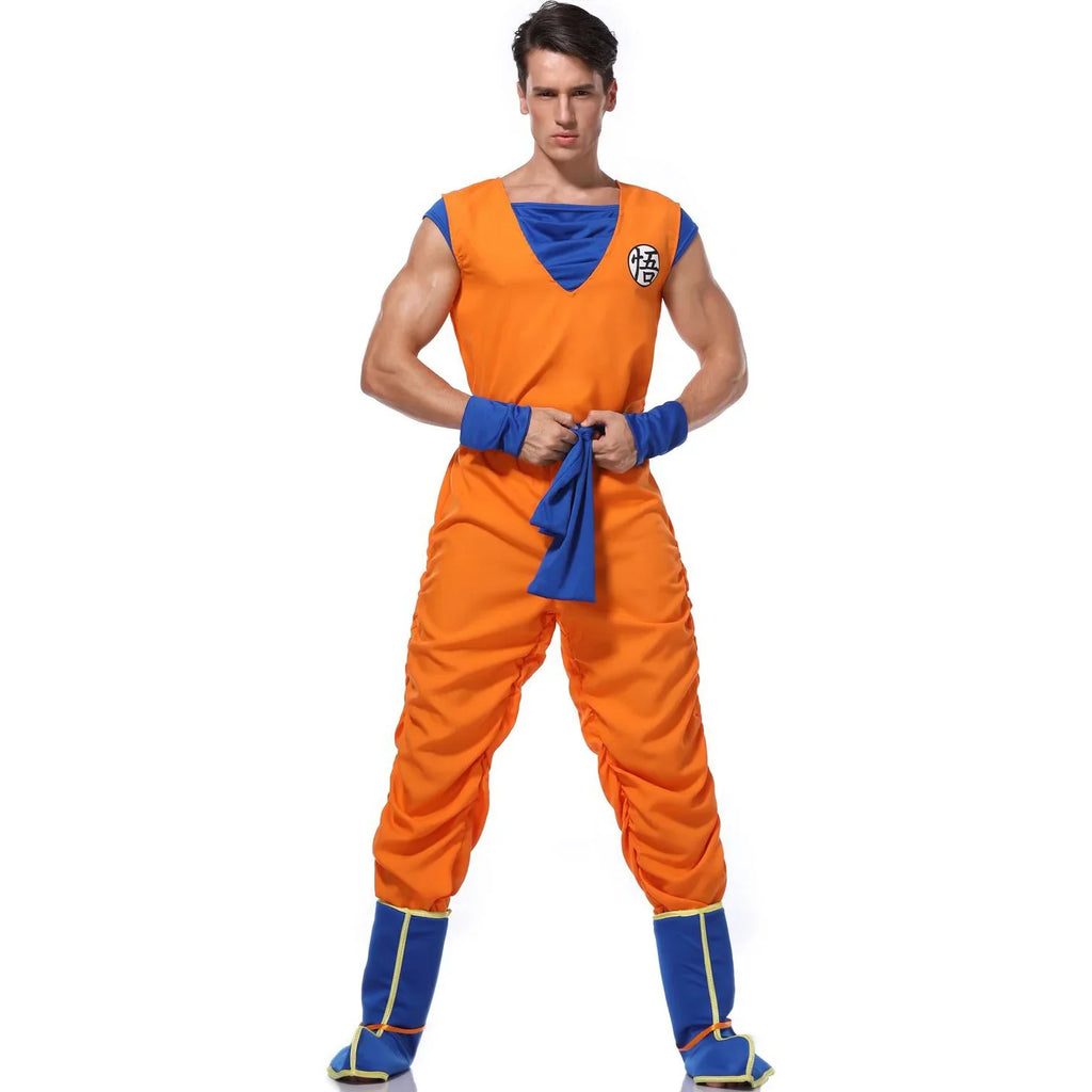 2025  Costume cosplay Goku Super Saiyan Cosplay Cosplay Uomini adulti Tute anime Costumi di carnevale di Halloween