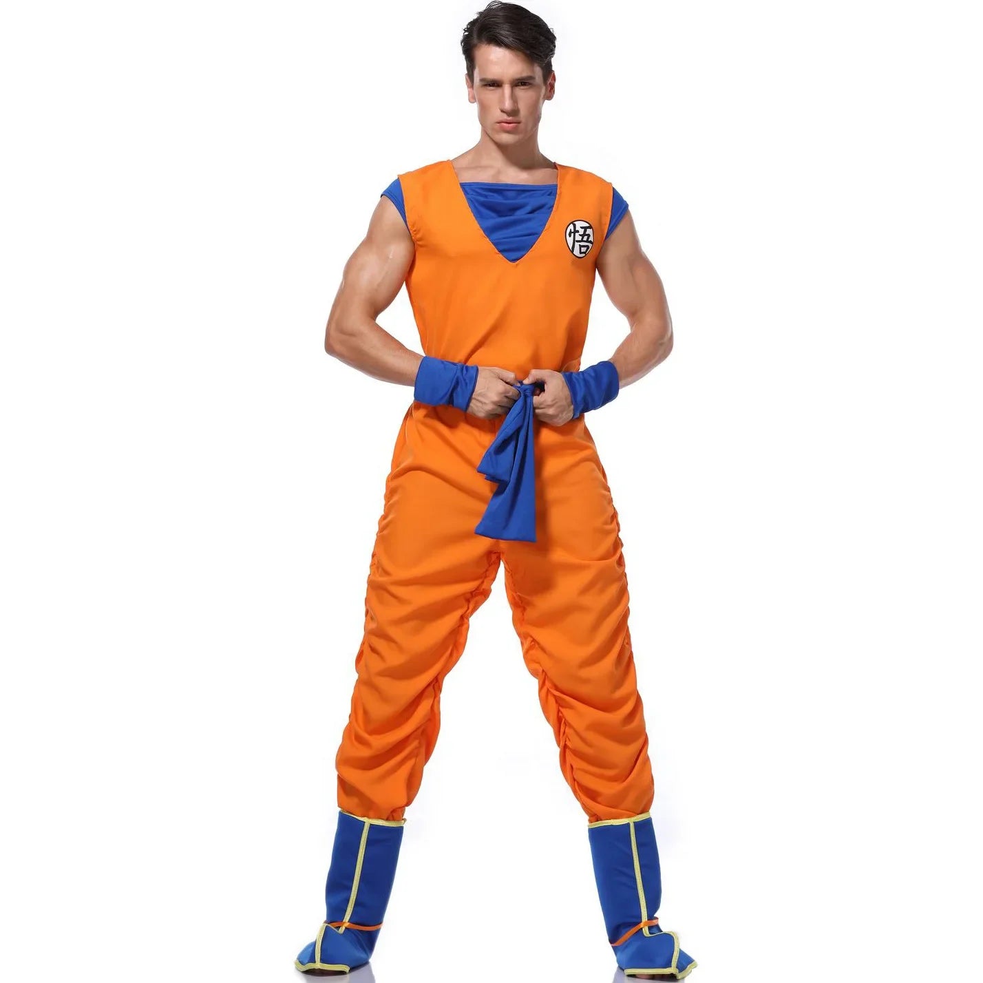 2025  Costume cosplay Goku Super Saiyan Cosplay Cosplay Uomini adulti Tute anime Costumi di carnevale di Halloween