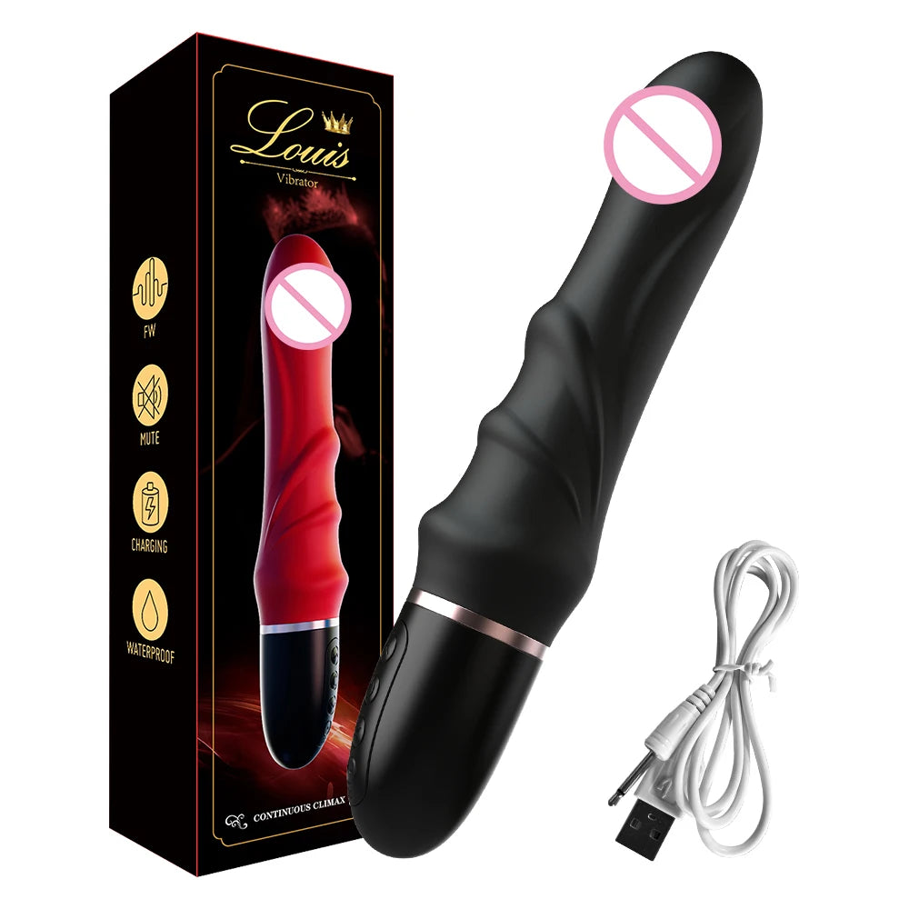 Big Dildo Vibrator for Women 10 Modes G-spot Clitoral Stimulator Powerful Vaginal Massager Female Masturbator Sex Toy for Aldult