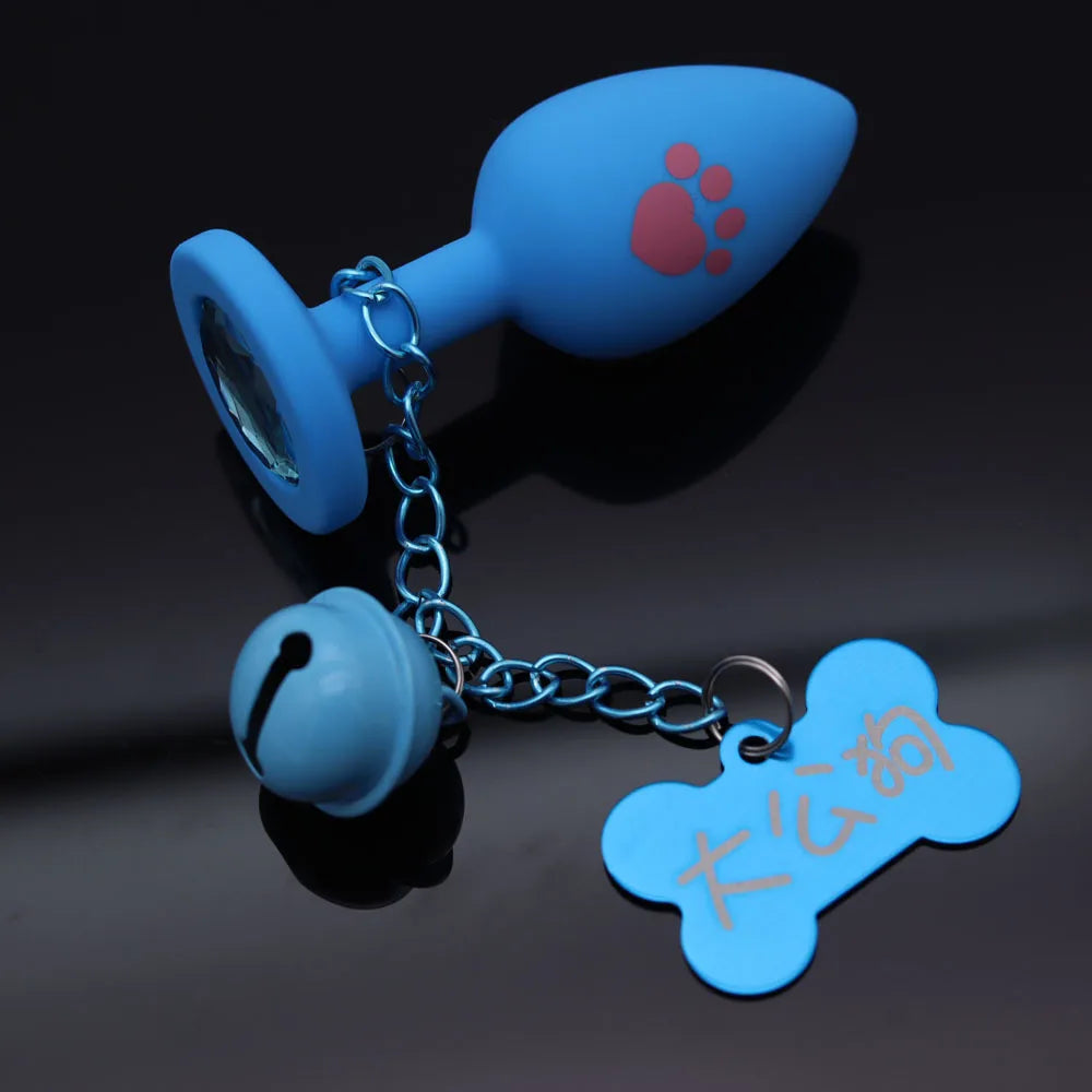 Anal Plug With Bell Ring Ass Small Plug Sex Toys for Gays Butt Silicone Anal Massager Stimulator Dildo Anal Adults Masturbation