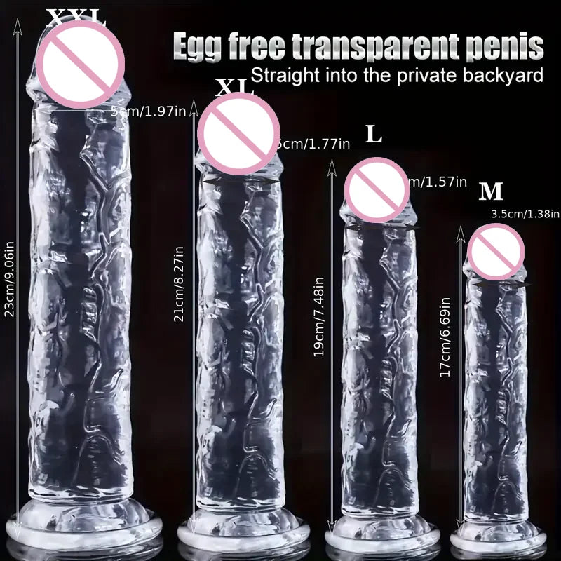 Oversized Soft Realistic Dildo Big Penis Suction Cup Dick Penetration Anal Adult Sex Toys/Anal Toy for Women Masturbation Dildos