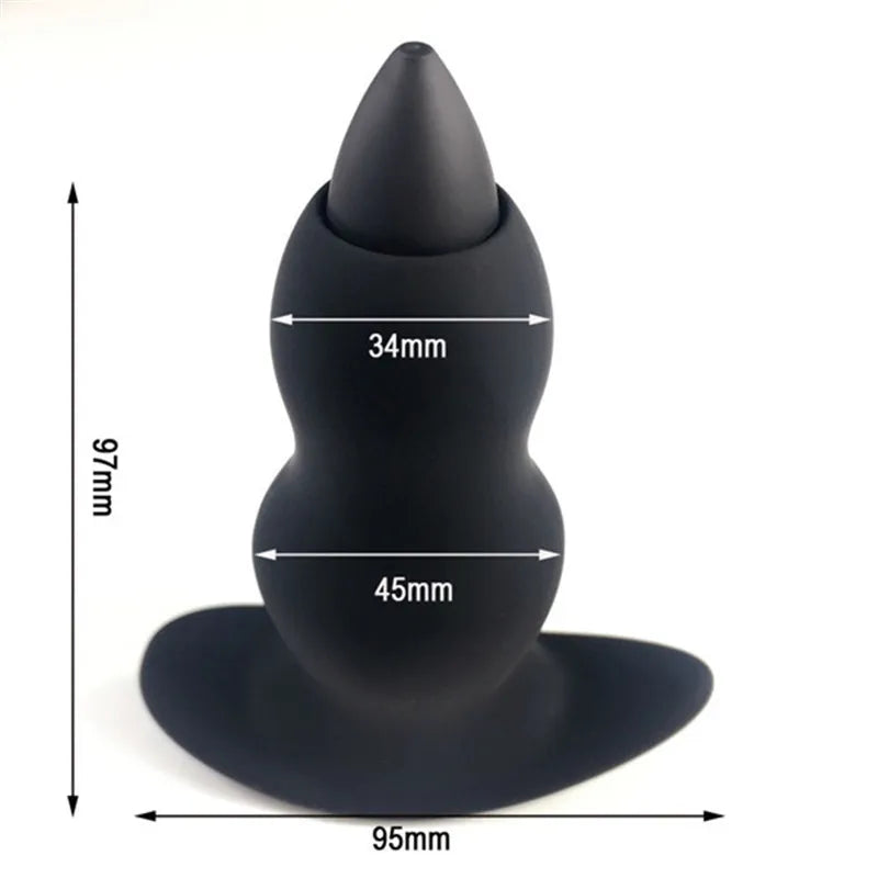 Silicone Anal Expanding Plug Bidet Wash Enema Anal Cleaning Buttplug Retention Nozzle Enema Anus Dilator Anal Enlarge Shower