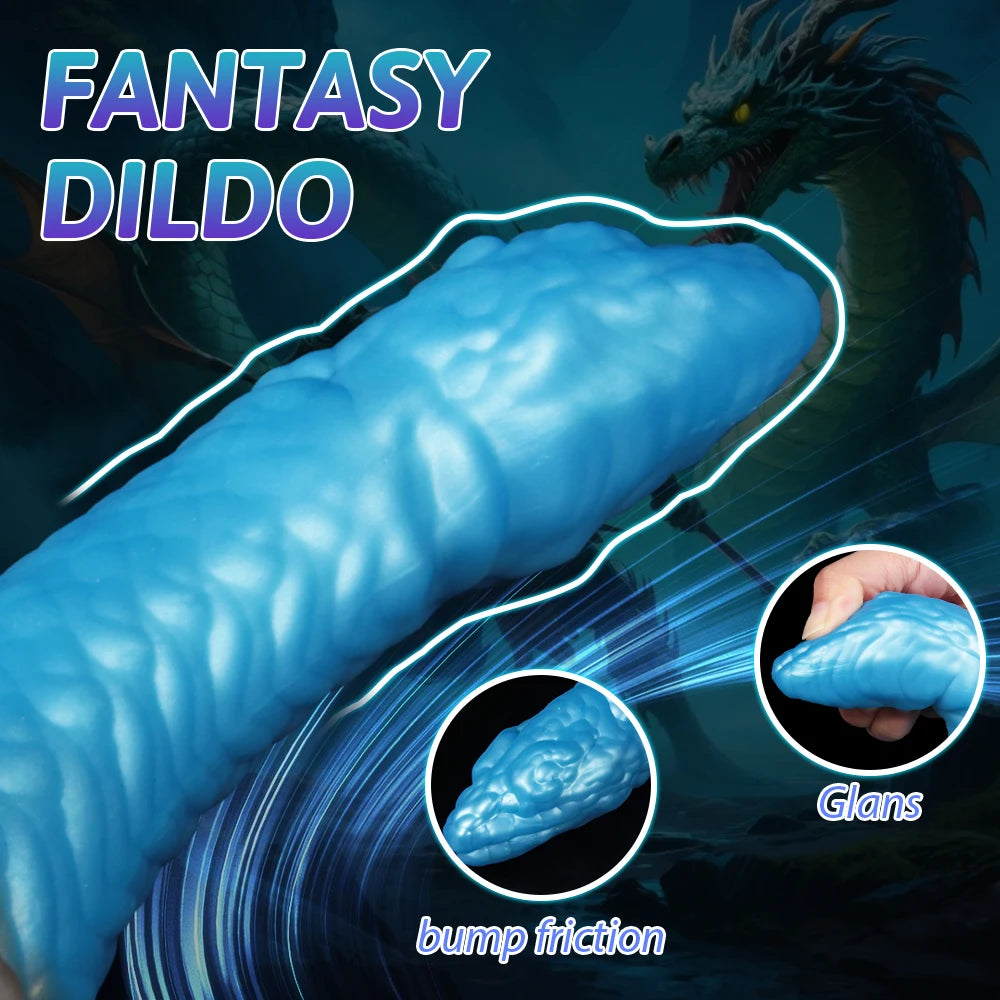 Fantasy Anal Dildo Silicone Dragon Phallus Dildos with Suction Cup Masturbator Huge Buttplug Anal Adult Sex Toys for Women Men