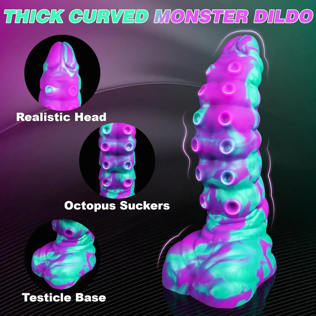 Huge Monster Tentacle Anal Dildo Thick Silicone Fantasy with Suction Cup Octopus Dildos Ass Dilator Big Buttplug Adult Sex Toy