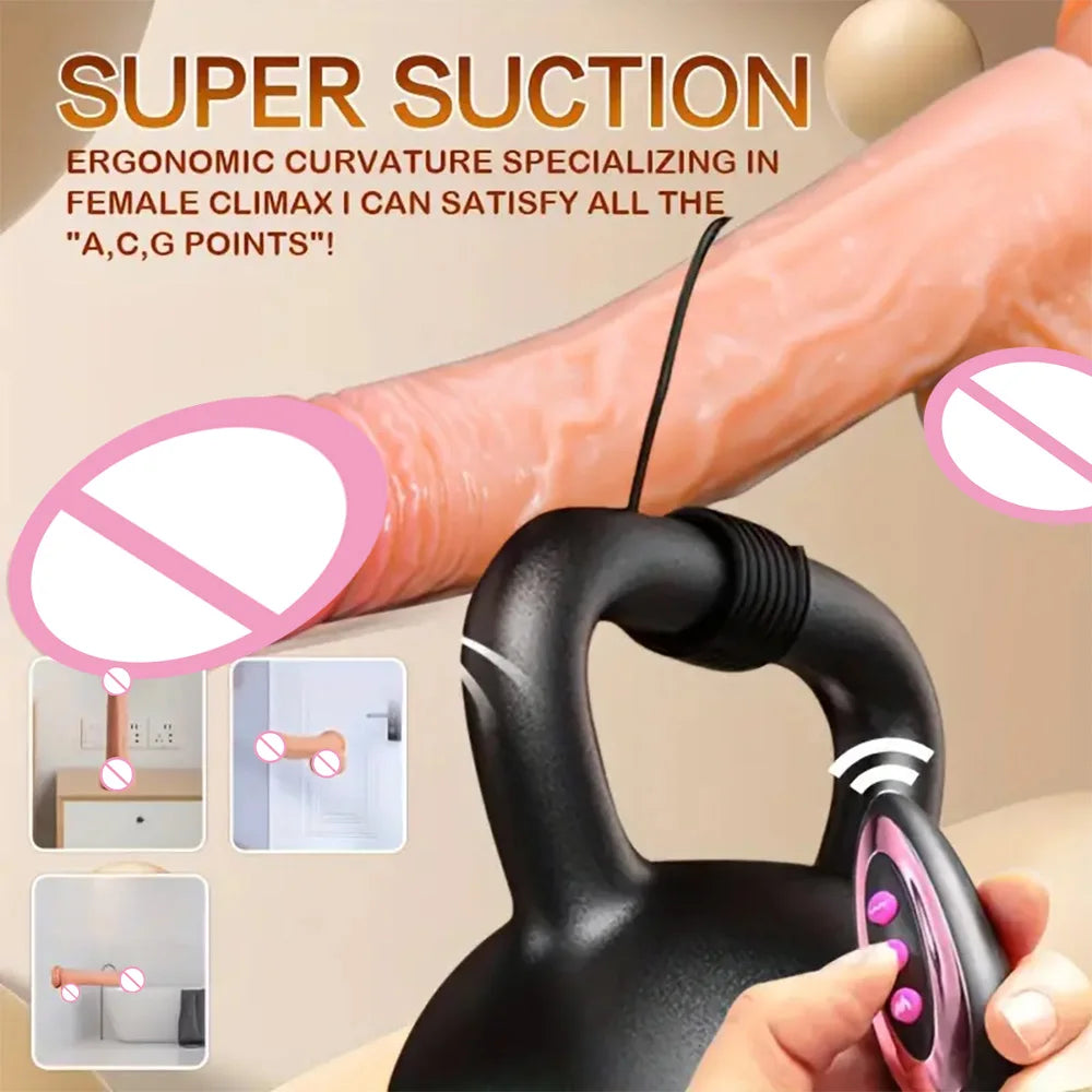 Realistic Dildo Vibrator Penis Telescopic Massager vibrating female Masturbation Remote Control Big Dick Anal 18 Adult Sex Toys