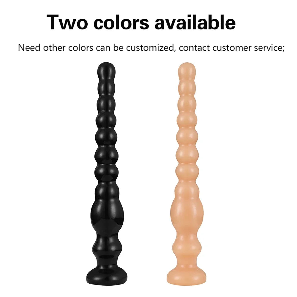 Long Anal Beads Plug With Suction Cup Anus Backyard Anal Balls Prostata Massage Butt Plug Erotics Adults Sex Toys For Women Men