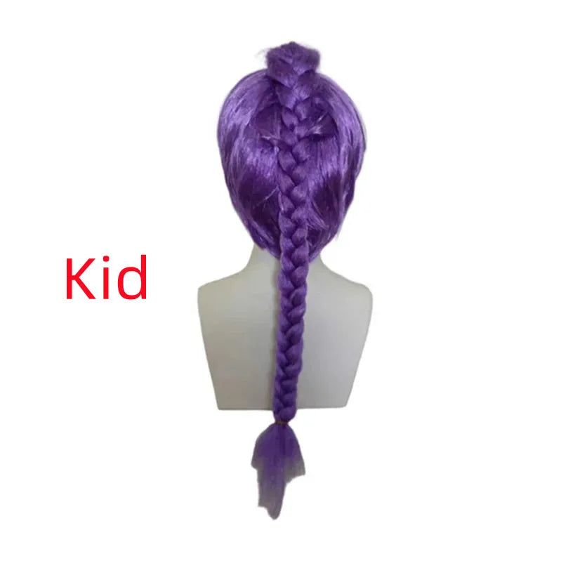 New Rumi Mira Zoey Cosplay Wig KPOP Demon Hunters Cosplay KPOP Huntrix Women Rumi Cosplay 120cm Long Hair Nails