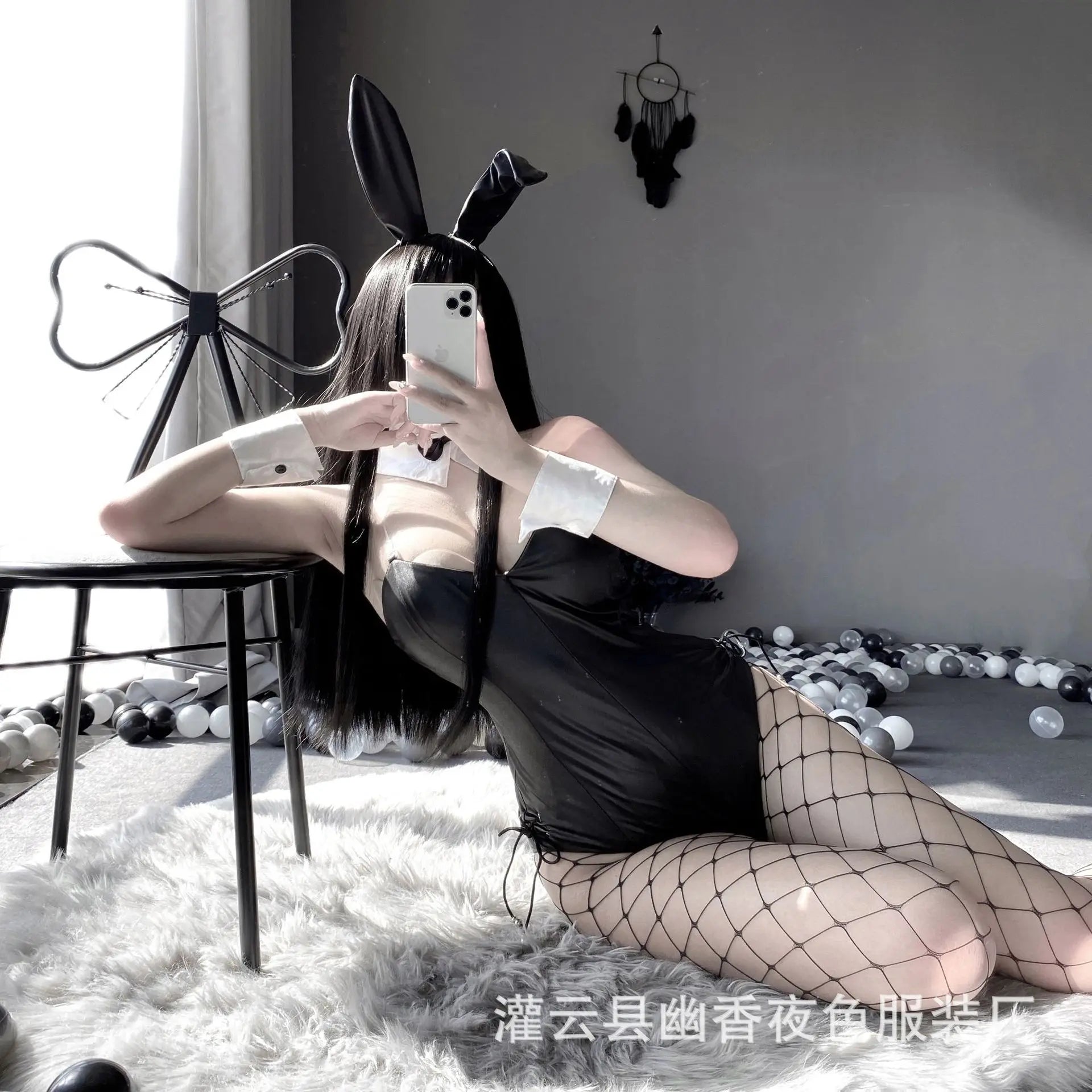 Sexy Bunny Cosplay Costume Women Men Sexy Bodysuit Lingerie Kawaii Bunny Girl PU Faux Leather Rabbit Suit Anime Outfit Halloween