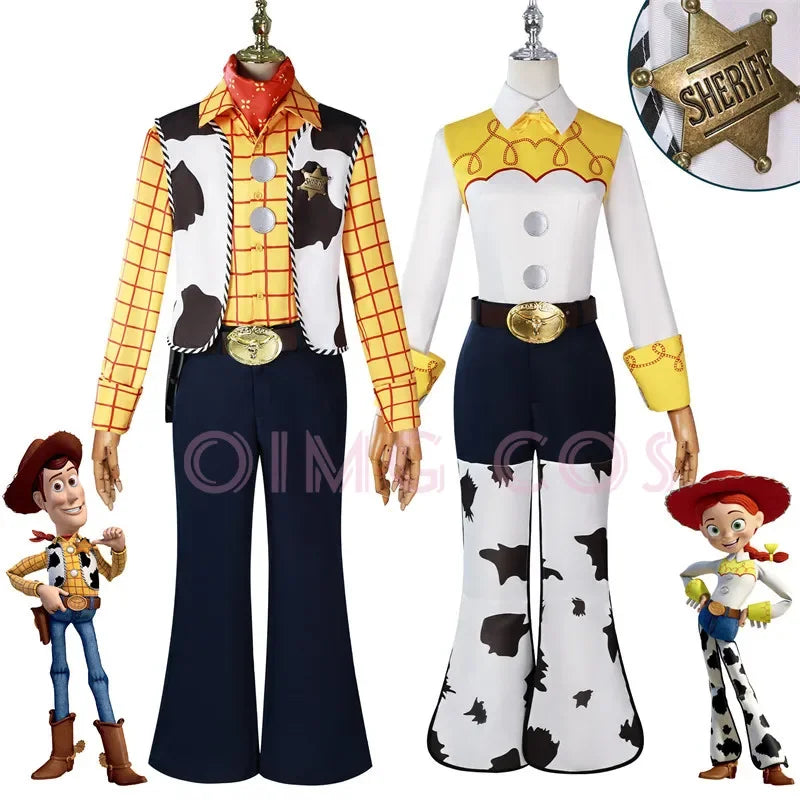 Woody Cosplay Costume Jessie Adult Carnival Uniform  Anime Men Halloween Party Costumes Masquerade Game