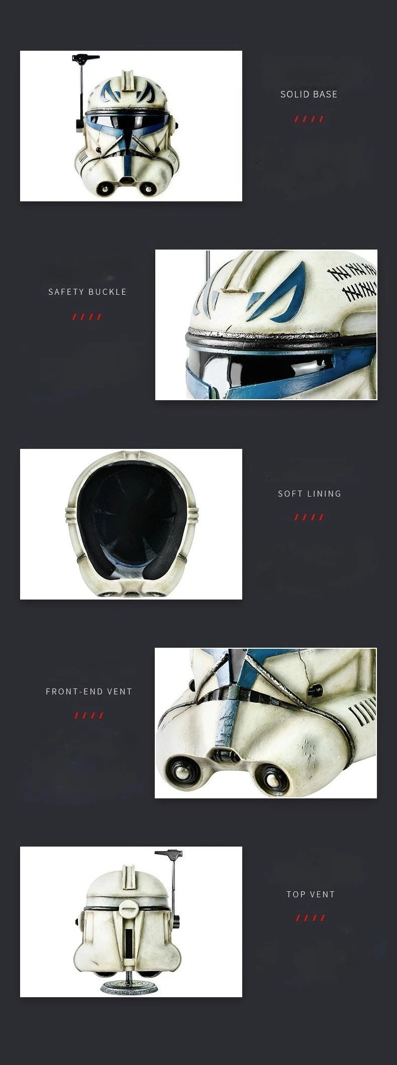 SW Cosplay Captain Rex Helmet Mask for Man Resin Material Full Head Halloween Mask Masquerade Carnival Party Props for Adult