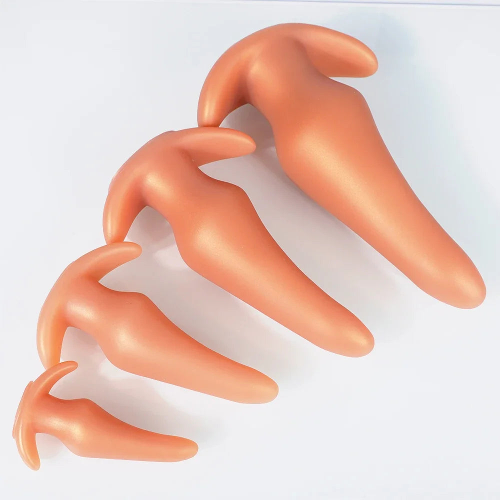 Wearable Anti Drop Soft Anal Plugs Prostate Massage Liquid Silicone Huge Butt Plug Anal Training Comfortable To Wear Butt Plug
