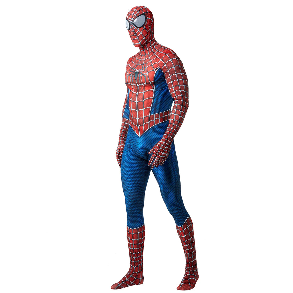 Spiderman Costume Adults Tony Venom Costume  Detachable Mask Stretchable Suit Deluxe Superhero Costume Halloween Costume For Men