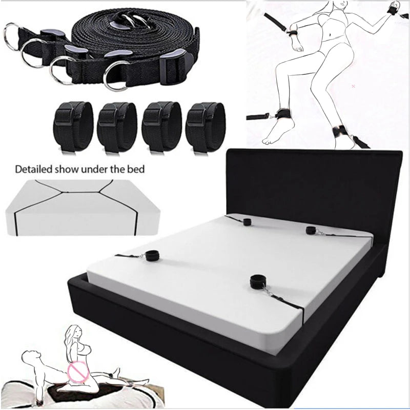 Adult Games Erotic Couples No Vibrators BDSM Bondage Restraints Fetish Slave Handcuffs & Ankle Cuffs Sex Toys For Women Sex Shop