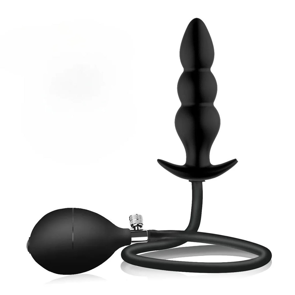 Anal Plug Super Long 5 Beads Expandable Inflatable Anal Plugs Big Butt Plug Butt Plug Anal Beads Ass Dilator SM Couples Sex Toy