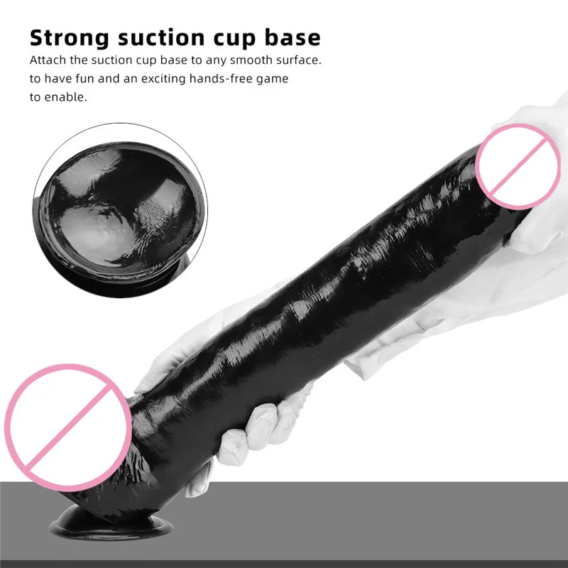 Giant Realistic Dildo Anal Plug with Sucker Big Dick Long Penis Sex Toys for Women Men Adult Products Stimulate Anus and Vagina