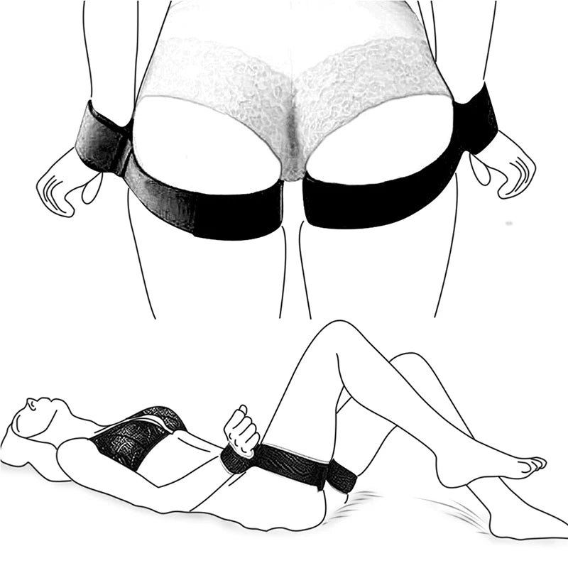 Adult Products Couple Erotic Bondage Belt Sexual Lingerie Sex Toy Soft Handcuffs Slave Straps Supplies Sext Toys For Men/Women