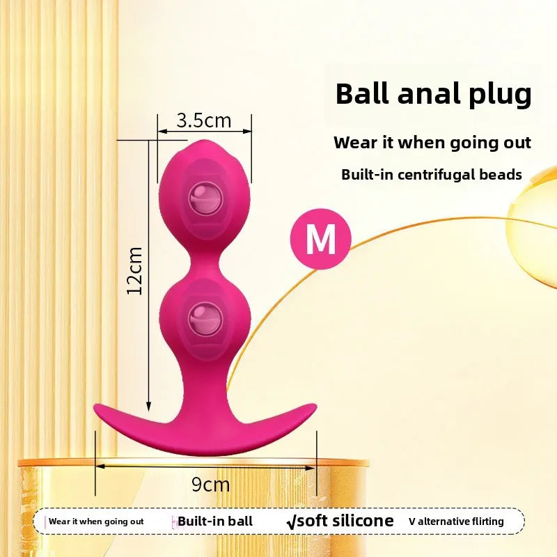 Ball-shaped Anal Plugs, Available Both Men Women When Worn Outside, Steel Ball Pullable Anal Plugs, Sex Products  Sex Toys