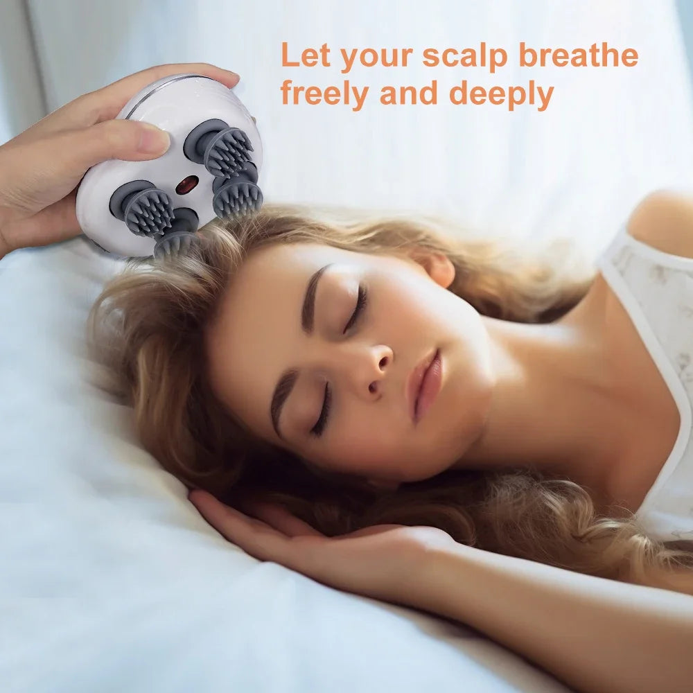 Electric Deep Tissue Scalp Head Massager Antistress Relax Body Massage Remove Muscle Tension Tiredness Vibrating Massageador
