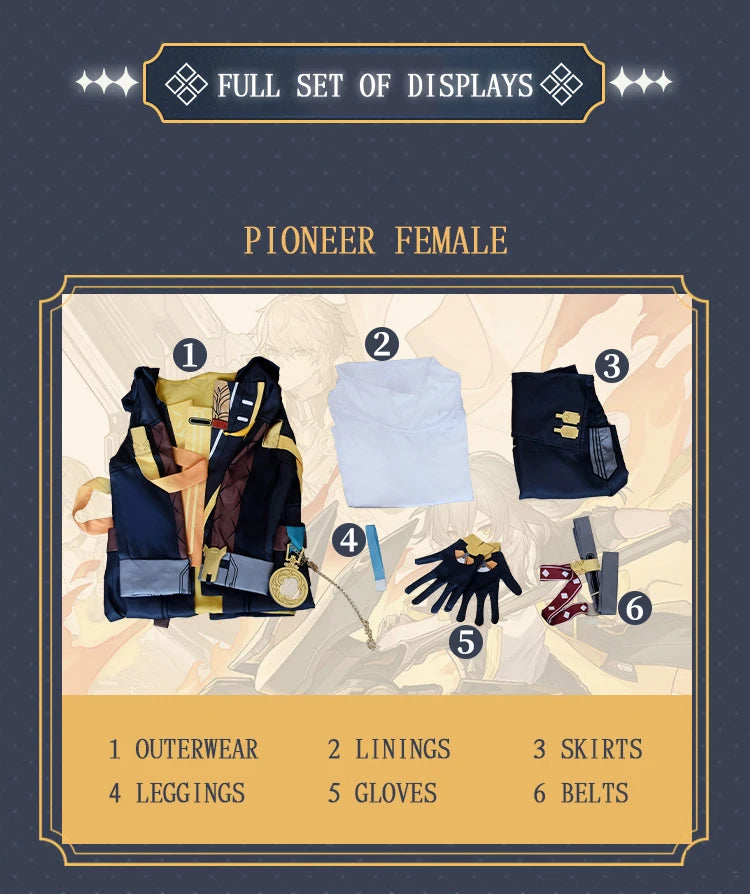 Honkai: Star Rail Trailblazer Stelle Caelus Woman Men Cosplay Costume Cos Game Anime Party Uniform Hallowen Play Role Clothes