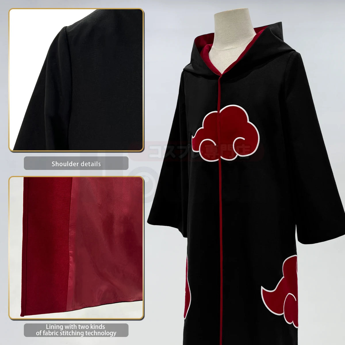 HOLOUN Naru Anime Uchiha Sasuke Uchiha Itachi Cosplay Costume Cloak Embroidery Hawk Team Uniform Adult Convention S-2XL