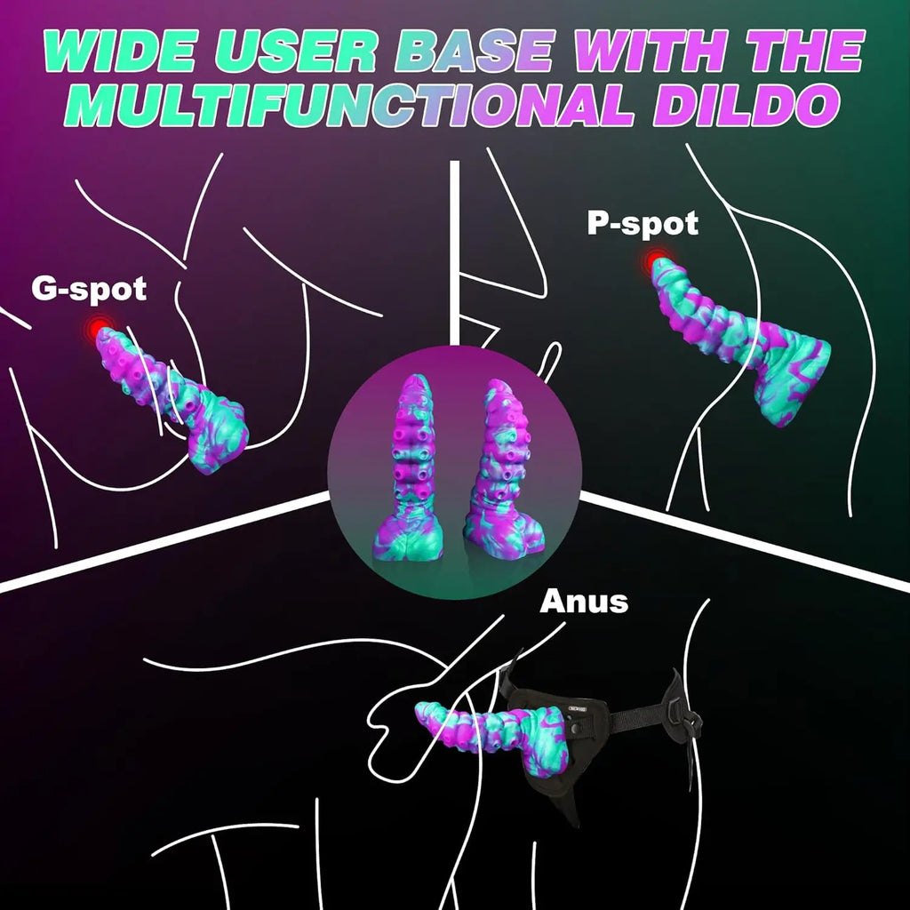 Huge Monster Tentacle Anal Dildo Thick Silicone Fantasy with Suction Cup Octopus Dildos Ass Dilator Big Buttplug Adult Sex Toy