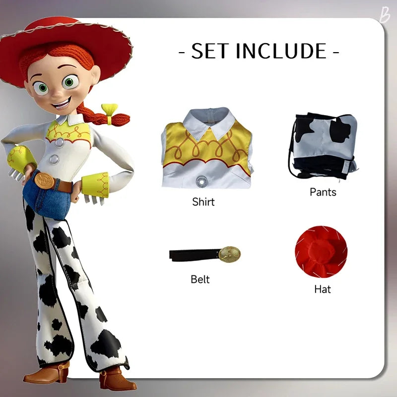 Woody Cosplay Costume Jessie Adult Carnival Uniform  Anime Men Halloween Party Costumes Masquerade Game