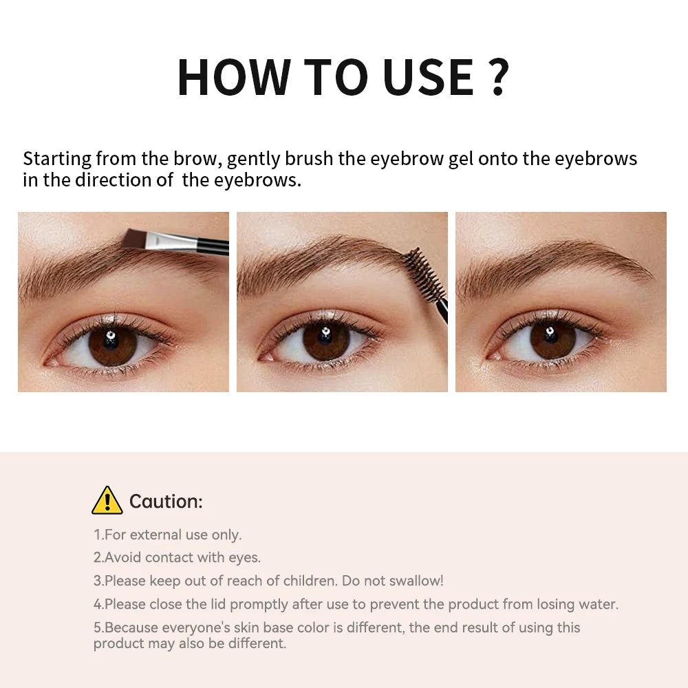 6 Colors Long-lasting Eyebrow Enhancers Makeup Waterproof 3D Natural Eye Brow Pomade Eyebrow Gel With Brush Professional Makeup