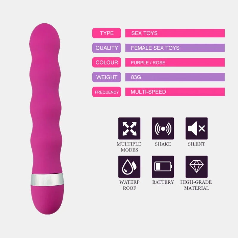 AV Stick Vibrator Clitoris Anal Vagina G-Spot Massager Dildos Female Masturbator Sex Toys for Women Lesbian Adult Erotic Product
