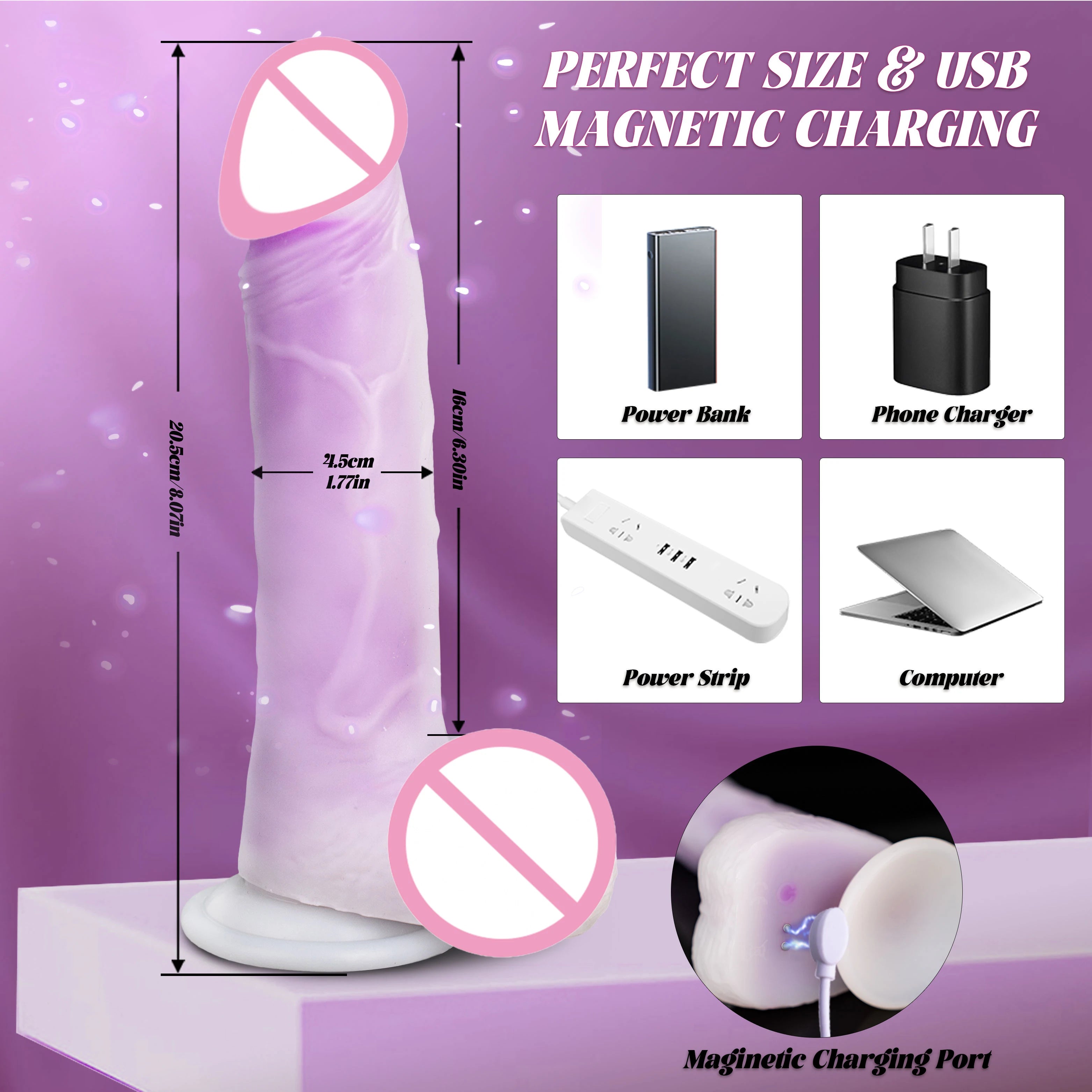 Multi-Angle Adjustable Dildo Vibrator Female Masturbator Big Penis Vaginal Stimulator G-spot Massager Sex Toys for Women 18+