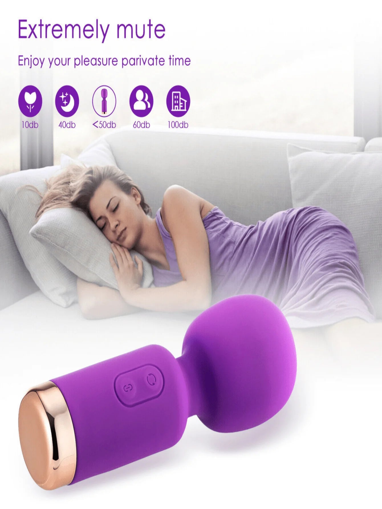 Mini Av Dildo Vibrator 10 Powerful Vibrator G-Spot Vaginal Nipple Stimulator Sex Toys Adult Masturbation Products