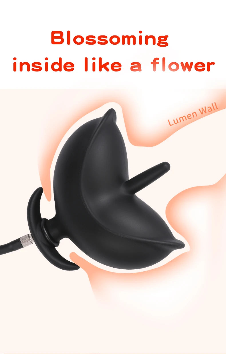 BDSM Vibrator Inflatable Anal Plug Huge Butt Plug Dildo Pump Vaginal Anus Expansion Prostate Massager Sex Toys for Woman Men Gay
