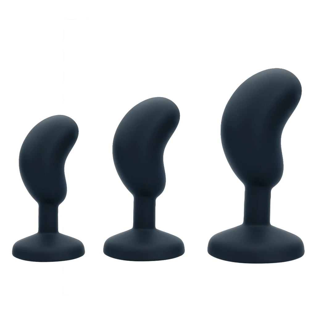Anal Plug 3 Size Silicone Butt Plugs Stimulator Analplug Sex Toys Prostate Massager Buttplug Sex Toys for Men Women Couples