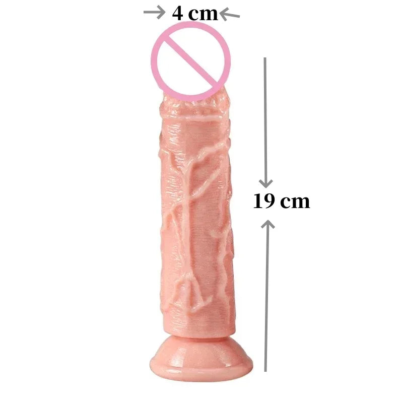 Big Dildo 19-26CM Adult Sex Products No Vibrator Soft Big Dildo Sexy Toys Anal Plug Women Sex Toy Penis Suction Cup Buttplug