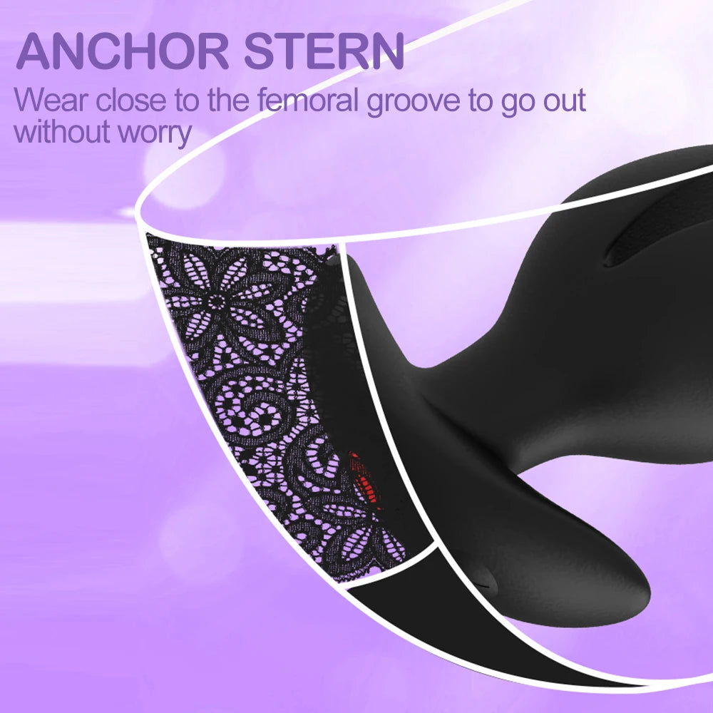 Inflatable Anal Plug Flower-Shape Detachable Women Butt Plug for Outdoor Wear, Anus Dilator Expander, Prostate Massager for Men
