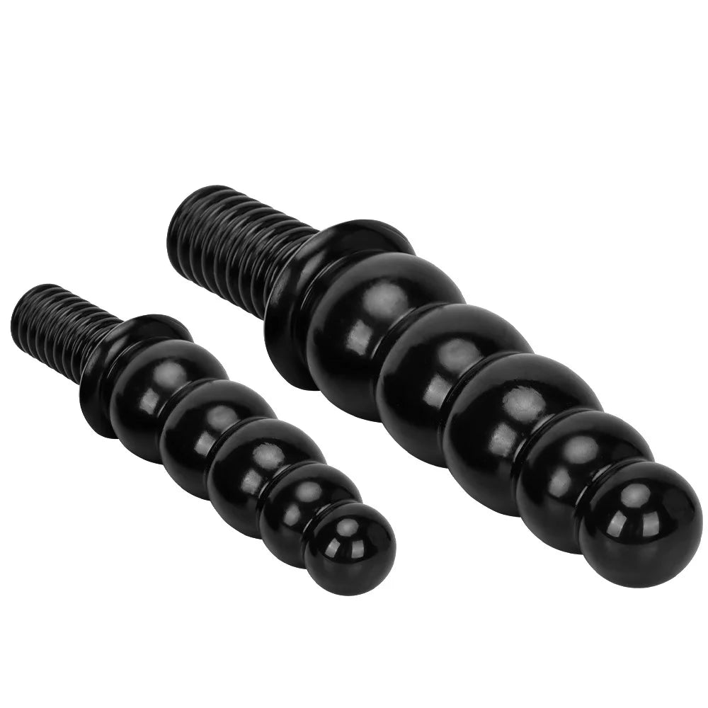 Oversize Bead Anal Plug Unisex Big Anal Dildo Prostate Stimulator Handheld Butt Plug Masturbator Adult Sex Toy for Women Men Gay