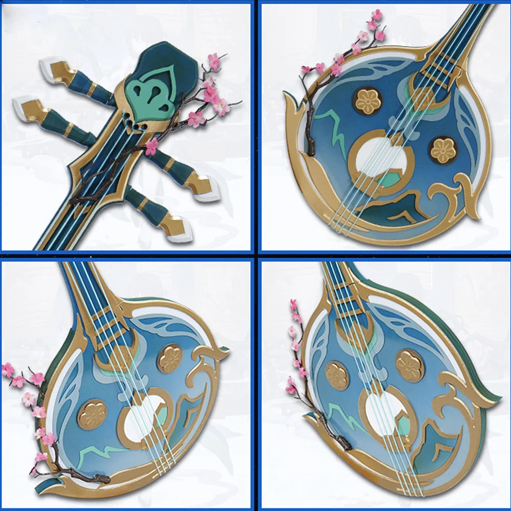 Game Ruan Mei Honkai: Star Rail Armweapons, Pipa, Qin, Broken Iron Cosplay Props Anime Halloween Christmas Party Costumes Wig