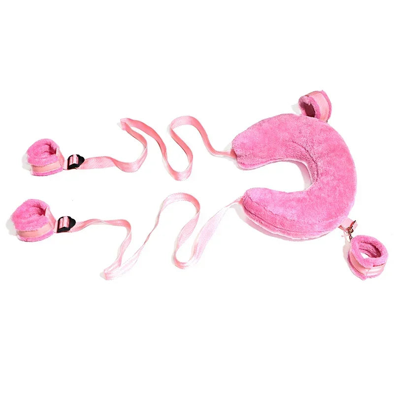 Sex Toys Cotton Bdsm Bondage Set Handcuffs Sexy Leg Pillow Thinning Belt Bending Orgasm Couple Toy
