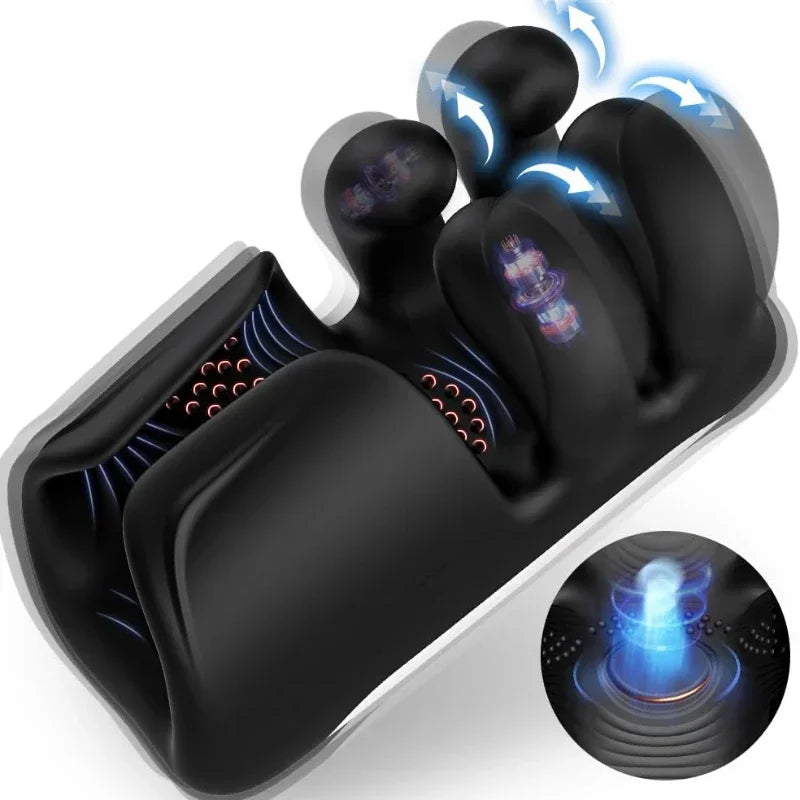 Vibrator For Men Tapping Flapping Glans Massager Sex Machine Penis Delay Trainer Automatic Male Masturbator Sex Toys for Adult