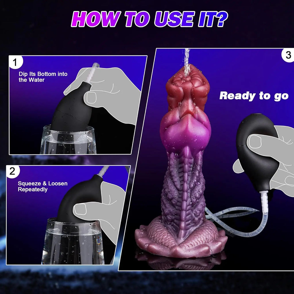 New Inflatable Animal Dildo - P Spot Stimulator Wearable Anal Plug Soft Fake Penis Buttplug Sex Toys For Women Men 18+