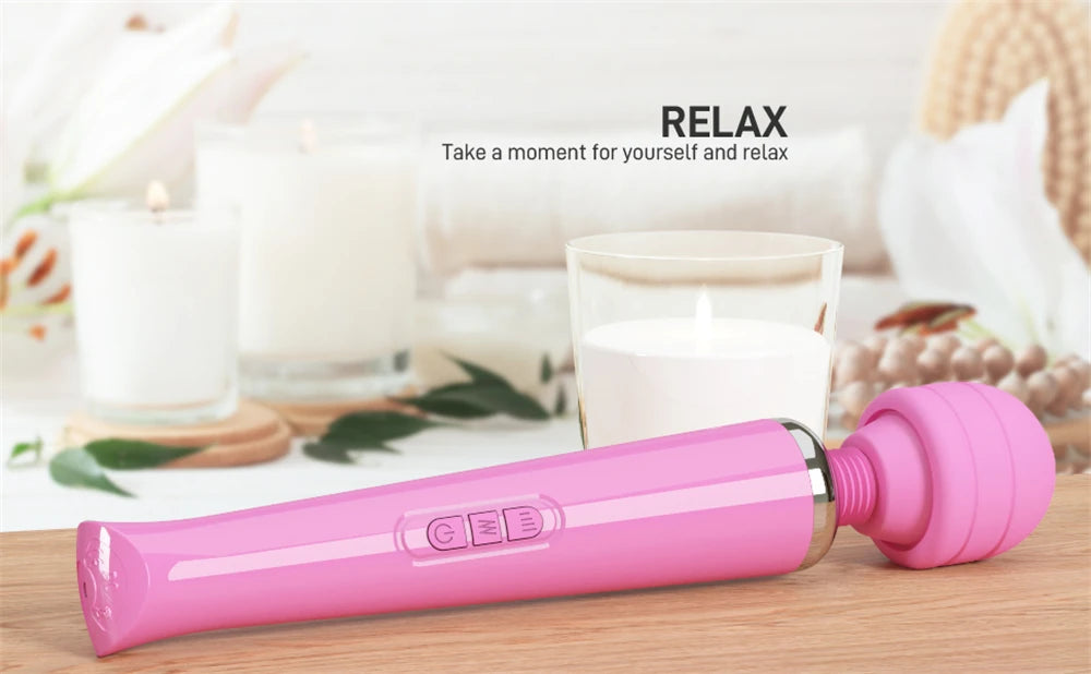 Powerful Big Magic Wand Vibrator Sex Toys for Women Masturbator Clitoris Stimulator G-spot Dildo Vibrator AV Sex Toys for Adults