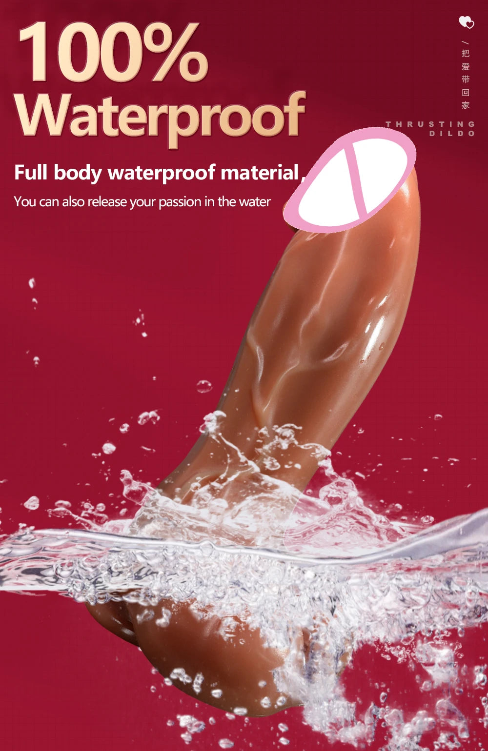 Vibrator Big Penis Dildos Telescopic Heating Thrusting Strap on Dildos Big Dick Vibrators for Women Lesbian Sex Toys