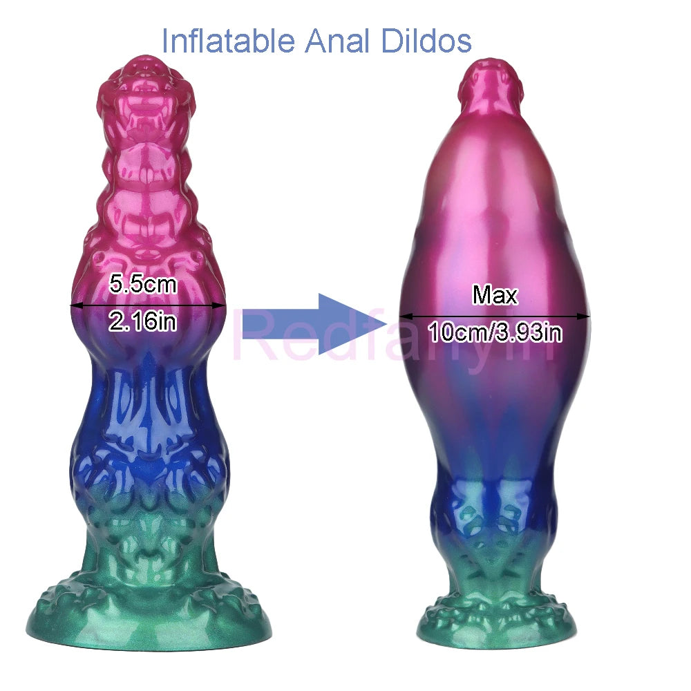 Inflatable Anal Plug Max 11cm Huge Buttplug Inflatable 18+ BDSM Sex Game for Women Men Gay Anal Dilation Prostate/G-spot Massage
