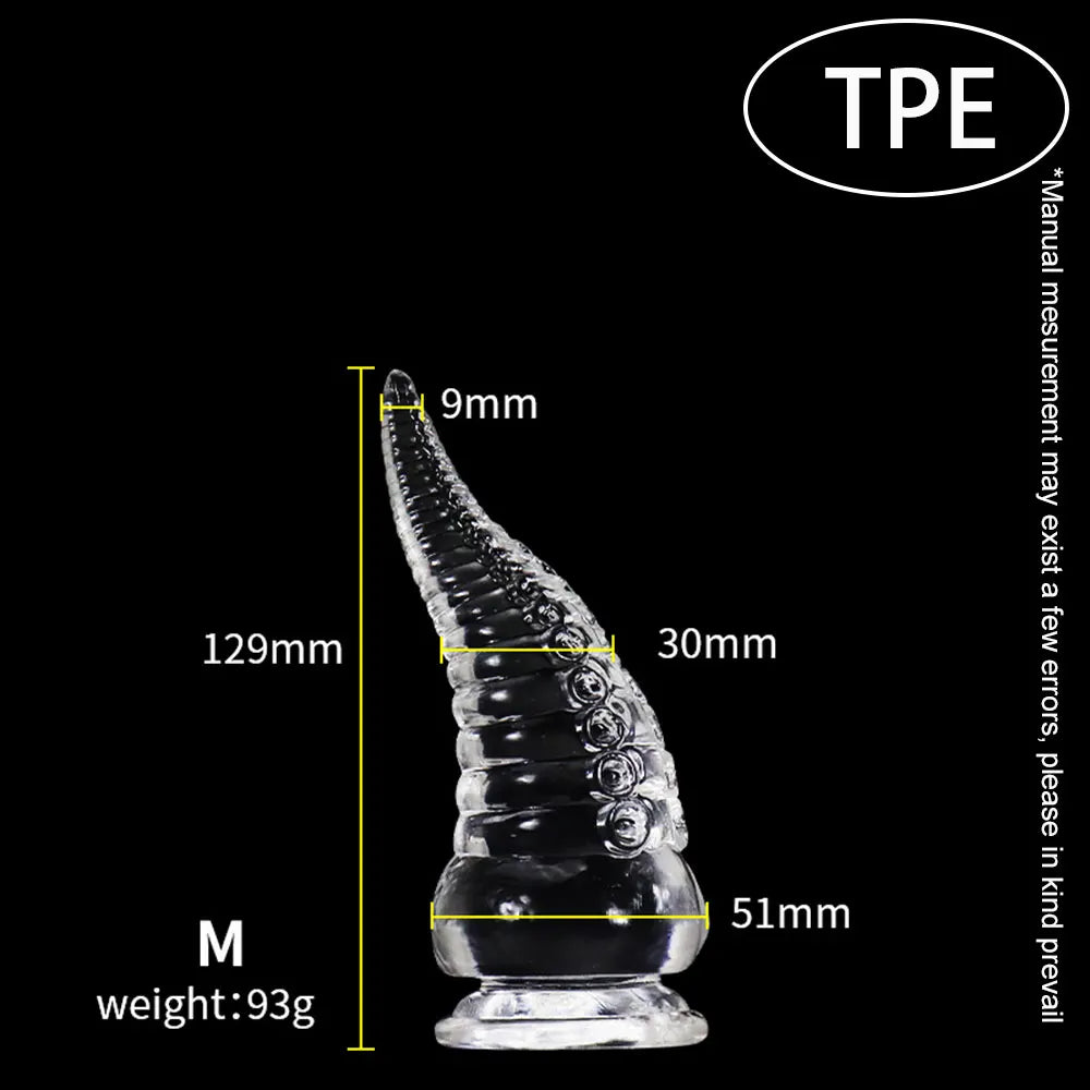 Tentacle Dildo Octopus Animal Sex Toy Tpe/Silicone/Glass Dildo Anal Plug Progressive Vaginal Dilators Monster Penis Big Buttplug