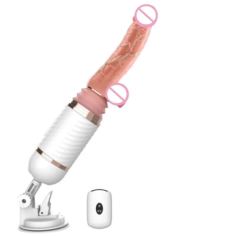 Realistic Dildo Remote Control Automatic Sex Machine Big Penis Vibrator Retractable Dildo Female Masturbator Suction Cup