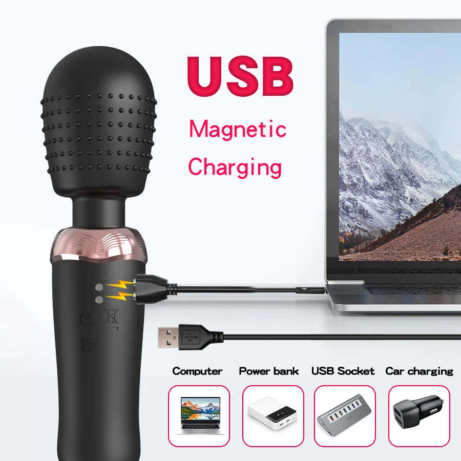 Powerful 3 motors fast Thrusting and Dildos Vibrator silicone large size Wand G-Spot Massager Sex Toy For Couple  Stimulator