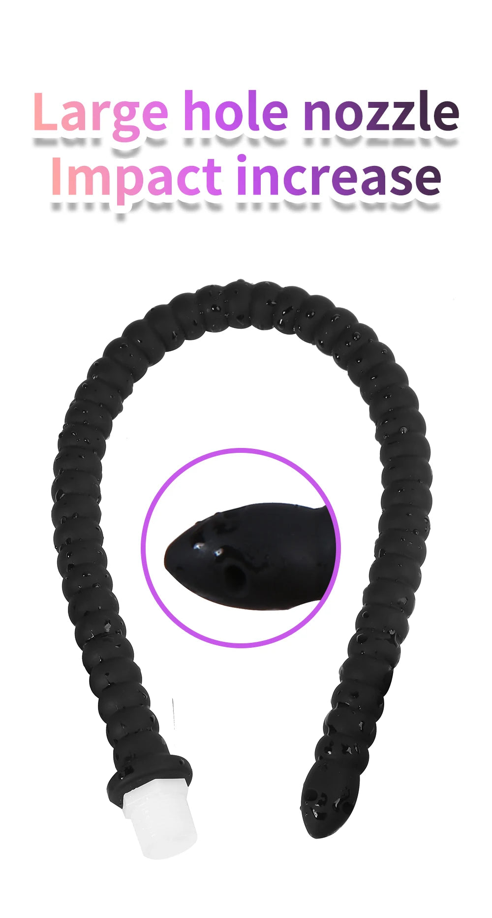 Deep Anal Plug anus Washing Tube for Vaginal Anal Long Buttplug Enema Cleaning Sex Toys for Men Prostate Stimulate Silicone Plug