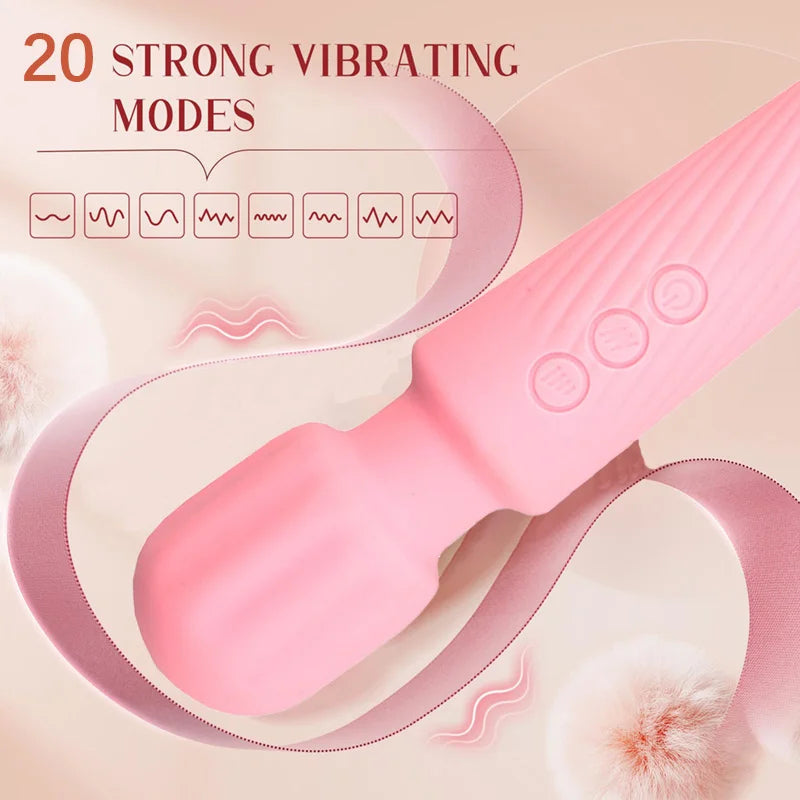 Vibrator female masturbator G Spot strong shock private Clitoris massager stick adult dildo Health sex toys for Women