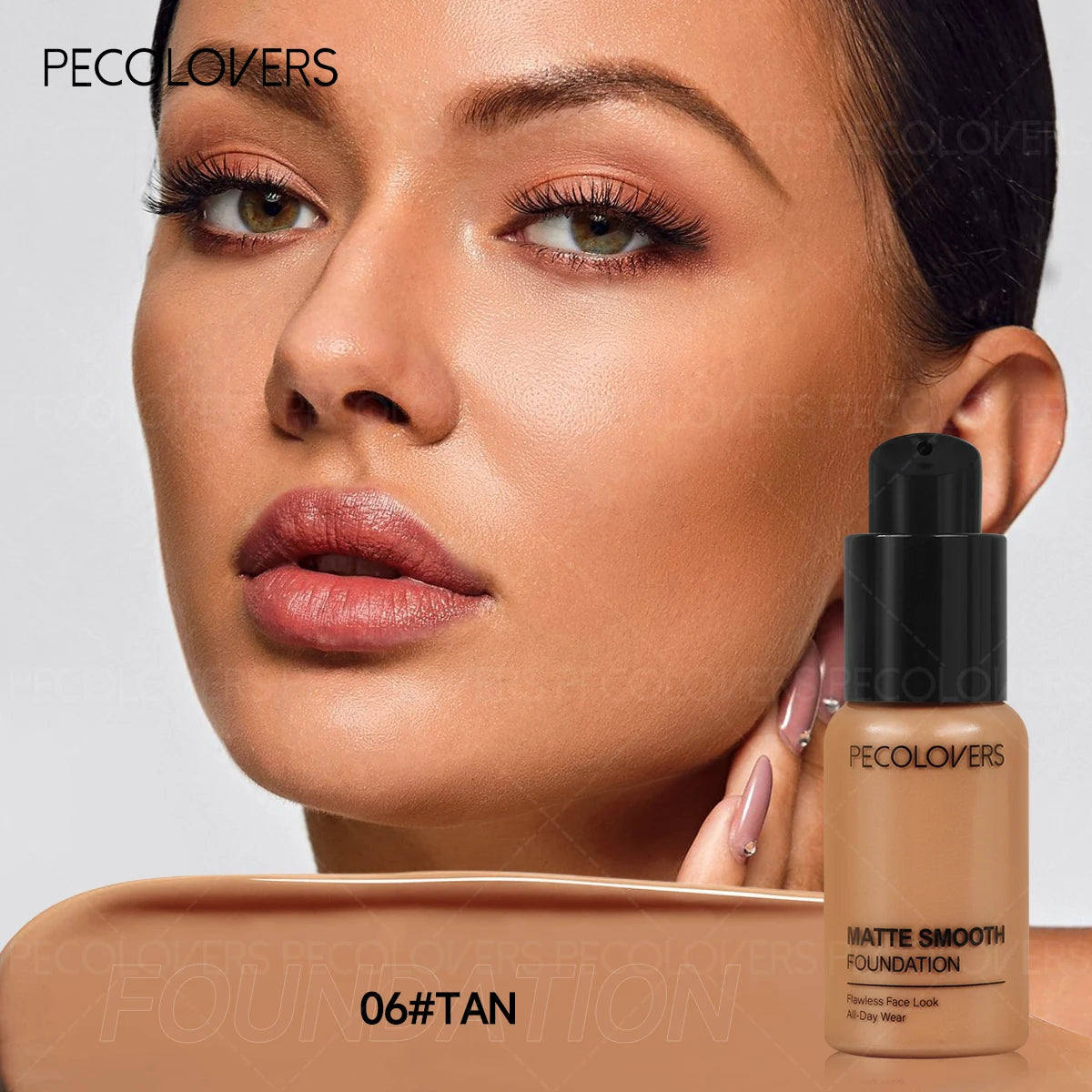 1 Pcs Full Coverage Face Foundation, Strong Coverage Oil-control,  Waterproof Long-lasting, Suitable for Multiple Skin Tones