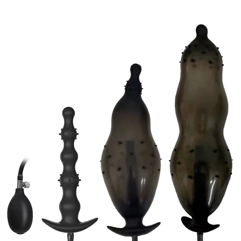 Inflatable Anal Plug Dilator Prostate Massager Buttplug Extra Large Inflat Dildo Anal Pump Adult Supplies Sex Toys For Women Men
