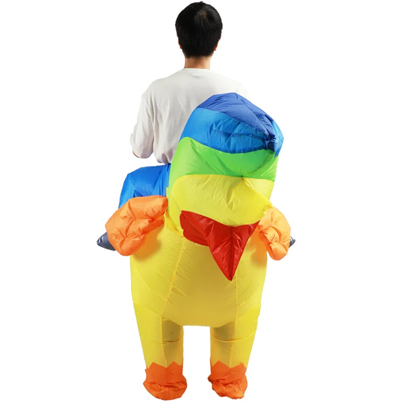 Adult Rooster Cosplay Inflatable Costume Kids Animal Anime Dress Suits Carnival Halloween Party Costumes for Man Woman